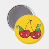 Cartoon-Spaß und Rotkäsekirschen mit Party-Hasen Magnet (Vorderseite/Rückseite)