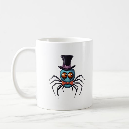 Cartoon Spider Art Kaffeetasse (Links)