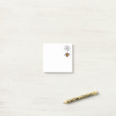 Cartoon Spider hängt von Webhaltereitern ab Post-it Klebezettel (Auf Schreibtisch)