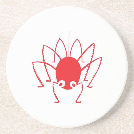 Cartoon Spider Silhouette Untersetzer (Vorne)