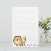 Cartoon-Spitz Briefpapier (Stehend Vorderseite)