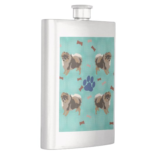 Cartoon Spitz Flachmann (Rechts)