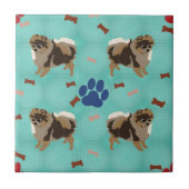 Cartoon Spitz Fliese (Vorderseite)