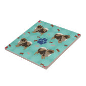 Cartoon Spitz Fliese (Seite)