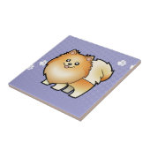 Cartoon-Spitz Fliese (Seite)