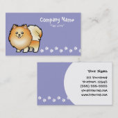 Cartoon-Spitz Visitenkarte (Vorne/Hinten)