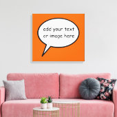 Cartoon-Sprechballon-Dekoration Leinwanddruck (Insitu (Wohnzimmer))