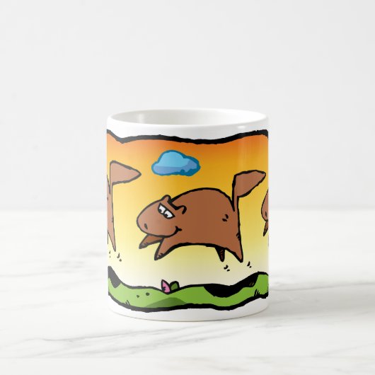 Cartoon Squirrels Tasse (Mittel)