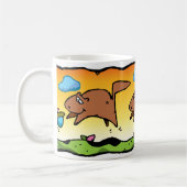 Cartoon Squirrels Tasse (Links)