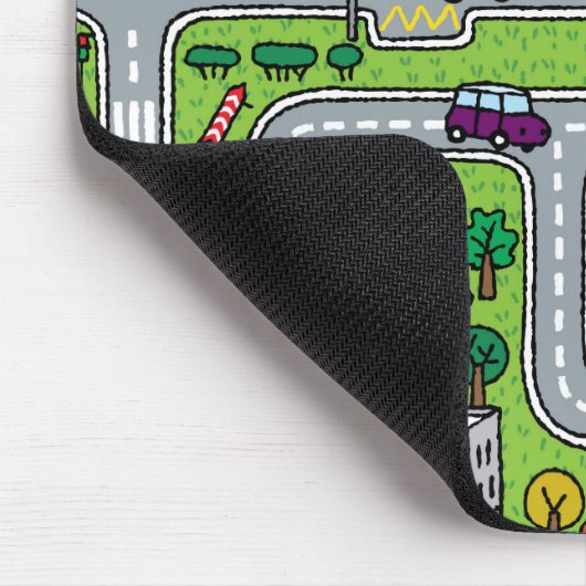 Cartoon Stadtplan Mauspad (Ecke)