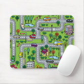 Cartoon Stadtplan Mauspad (Mit Mouse)