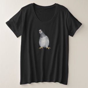 Cartoon-Stadttaube Große Größe T-Shirt