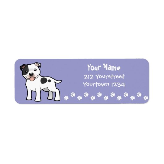Cartoon Staffordshire Bull Terrier (Vorne)