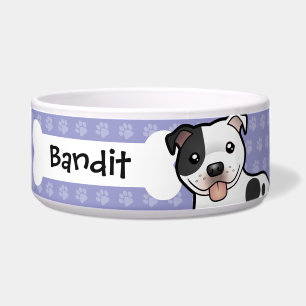 Cartoon Staffordshire Bull Terrier Napf