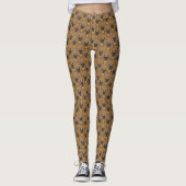 Cartoon Stag Käfer Muster Leggings (Vorderseite)