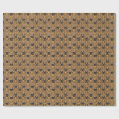 Cartoon Stag Käfer Wrapping Paper Geschenkpapier (Flach)