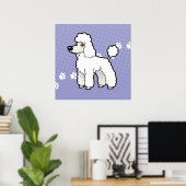 Cartoon Standard/Miniatur/Spielzeug Poodle (Welpen Poster (Heimbüro)