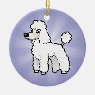 Cartoon Standard/Miniatur-/Spielzeug-Pudel Keramik Ornament