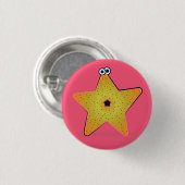 Cartoon Starfish Button (Vorne & Hinten)