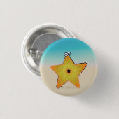 Cartoon Starfish Button (Vorne & Hinten)