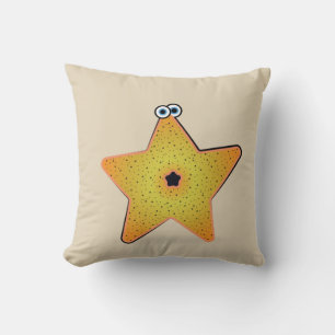 Cartoon Starfish - Critter Kissen