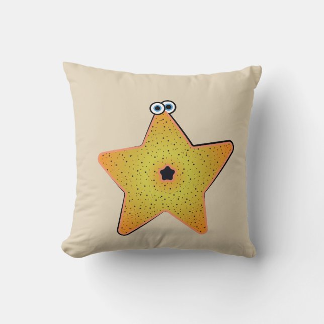 Cartoon Starfish - Critter Kissen (Vorderseite)