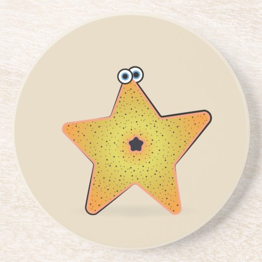 Cartoon Starfish Getränkeuntersetzer (Vorne)