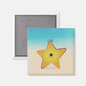Cartoon Starfish Magnet (Vorderseite/Rückseite)