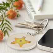 Cartoon Starfish Schlüsselanhänger (Vorderseite rechts)
