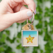 Cartoon Starfish Schlüsselanhänger (Hand)