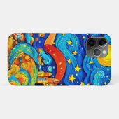 Cartoon Starry Night Art Case-Mate iPhone Hülle (Rückseite (Horizontal))