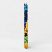 Cartoon Starry Night Art Case-Mate iPhone Hülle (Hinten/Links)