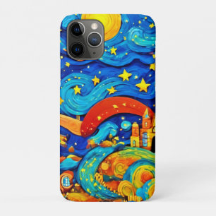 Cartoon Starry Night Kunst Case-Mate iPhone Hülle