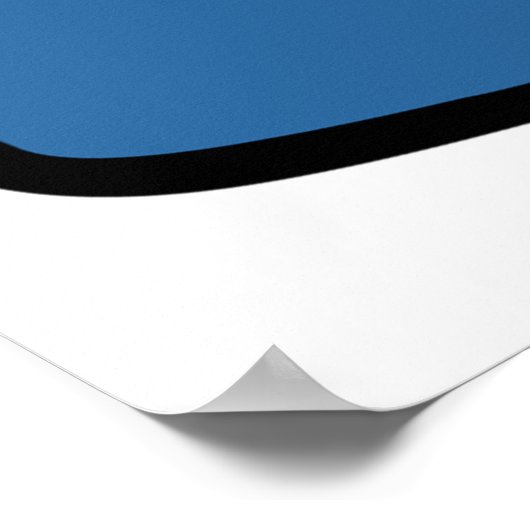 Cartoon Steamship auf Ocean Waves Nautic Art Poster (Ecke)