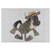 Cartoon Steche Tanz Wildebeest Cutting Board Schneidebrett (Vorderseite)