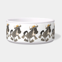 Cartoon Steche Tanzen Wildbeest Haustier Bowl Napf