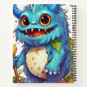 Cartoon-Sticker-Stil für Kinderfarbbuch Notizblock (Rückseite)