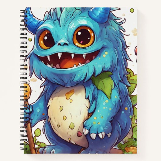 Cartoon-Sticker-Stil für Kinderfarbbuch Notizblock (Vorderseite)