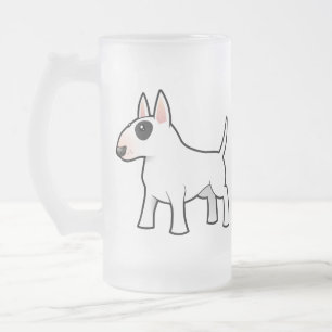 Cartoon-Stier-Terrier Mattglas Bierglas