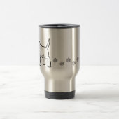 Cartoon-Stier-Terrier Reisebecher (Mittel)