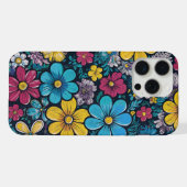 Cartoon Stil cmym Mini-Blume iPhone Hülle (Rückseite (Horizontal))