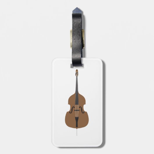 Cartoon-Stil Doppelblase Gepäckanhänger (Rückseite vertikal)