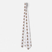 Cartoon-Stil Doppelblase Krawatte (Rückseite)