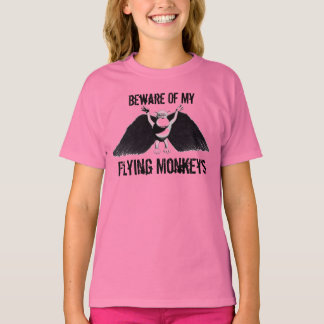 Cartoon-Stil niedliche fliegende Affen Shirt
