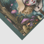 Cartoon Stil psychedelische Alice im Wunderland Seidenpapier (Ausschnitt)