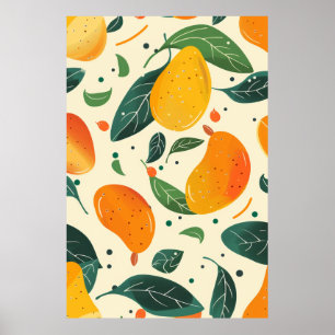 Cartoon-Stilposter mit farbenfrohen geometrischen  Poster