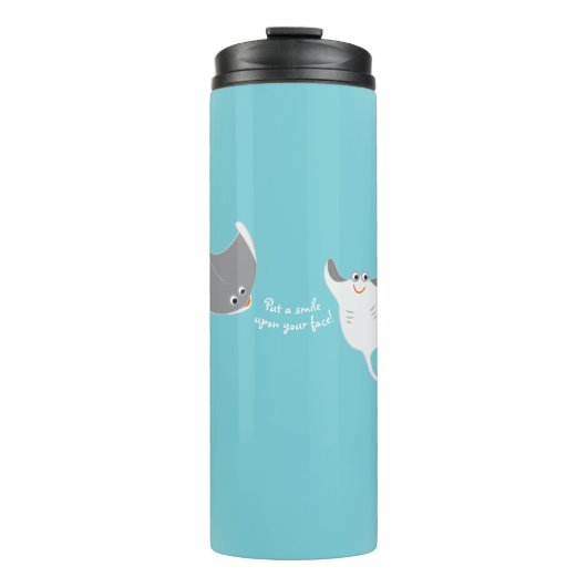 Cartoon Stingray Thermosbecher (Vorderseite)