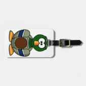 Cartoon-Stockenten-Enten-Gepäck-Umbauten Gepäckanhänger (Vorderseite horizontal)