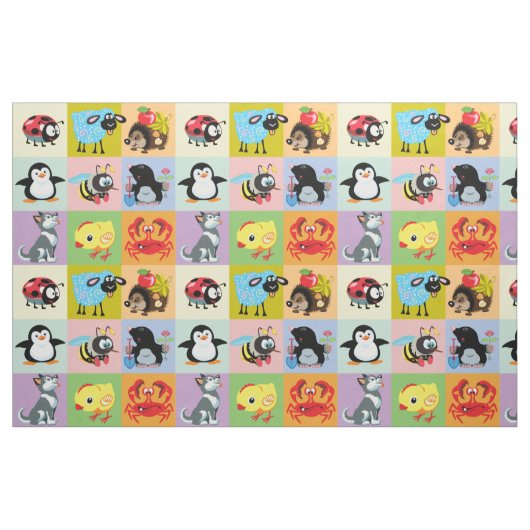 Cartoon Stoff (Fat Quarter (45,7 x 55,9 cm))
