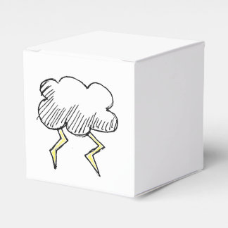 Cartoon Storm Cloud Rainy Day Design Geschenkschachtel